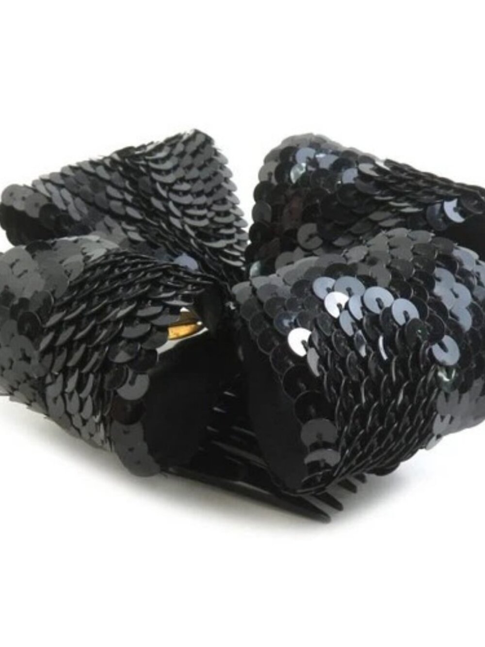 Auth CHANEL Hair Accessory Black Sequin - e61042a - Picture 2 of 8